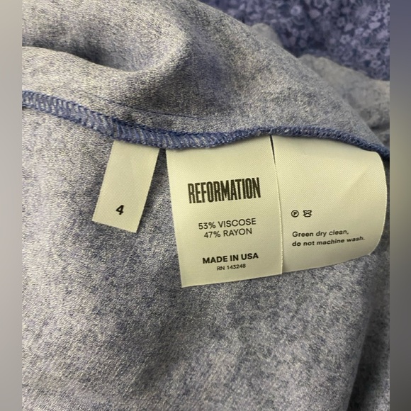 NWT Reformation Suri dress very beautiful ruffle - retro/ vacation . - Picture 6 of 6